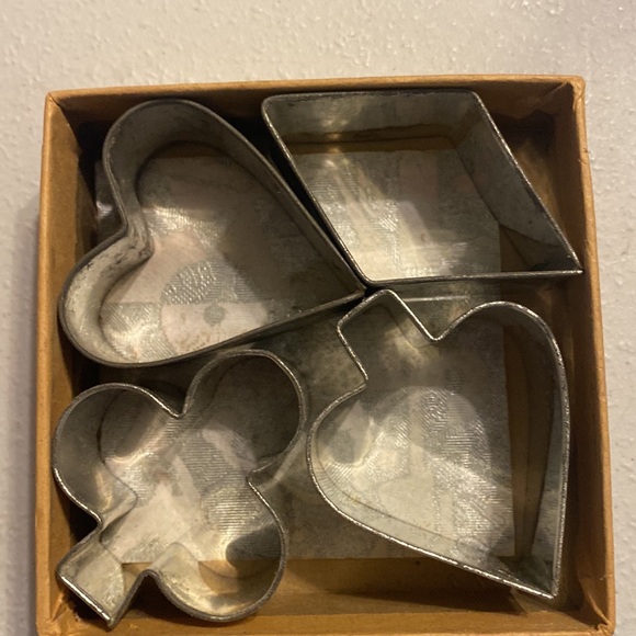 Fagley cake cookie cutters card symbols antique vintage 50s - Picture 3 of 5